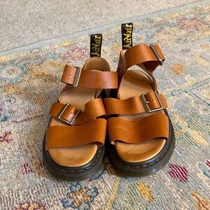 Dr. Martens AirWair Tan Leather Strap Sandals